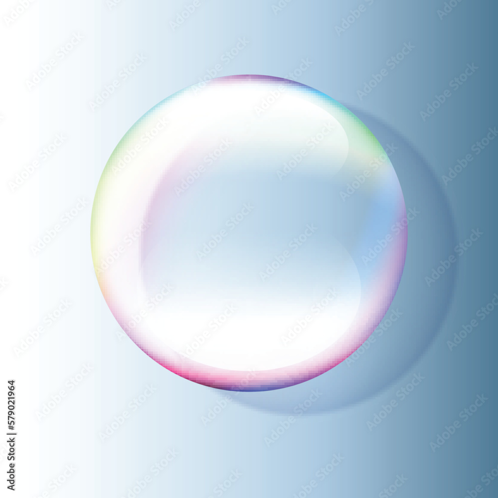 Transparent soap bubble may be used as text placeholder Transparent soap bubble may be used as text placeholder