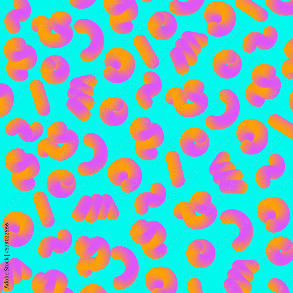 Patrón de formas 3D abstractas Patrón de formas 3D abstractas