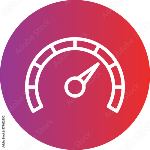 Vector Design Tachometer Icon Style