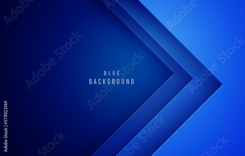 Blue Multi Layered Geometric Edge Background