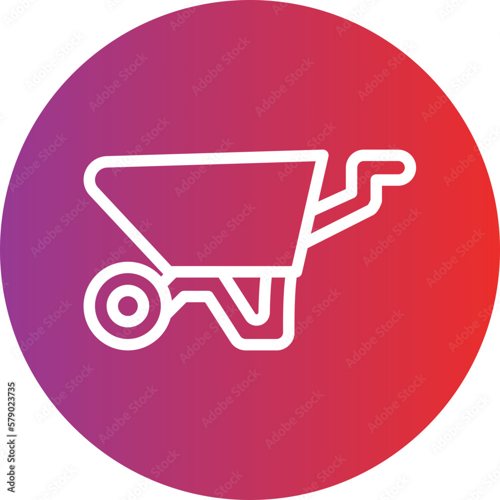 Vector Design Wheelbarrow Icon Style Vector Design Wheelbarrow Icon Style