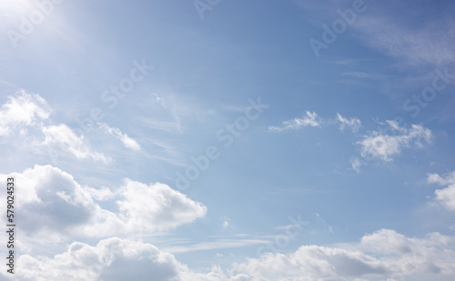 blue sky with clouds