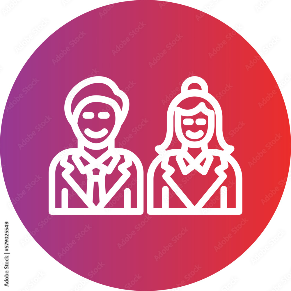 Vector Design Couple Icon Style Vector Design Couple Icon Style