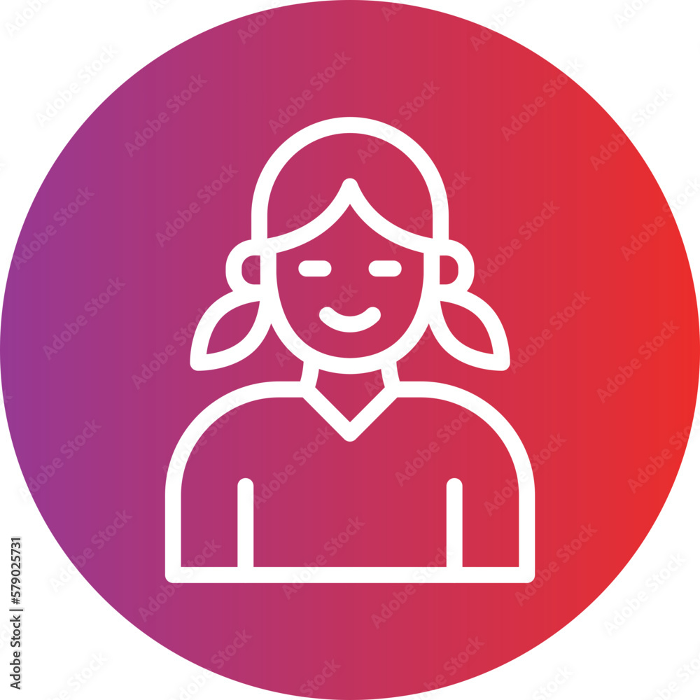 Vector Design Daughter Icon Style Vector Design Daughter Icon Style