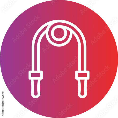 Vector Design Skipping Rope Icon Style