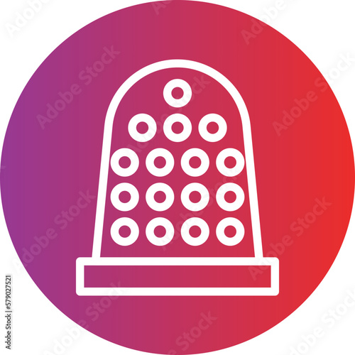 Vector Design Thimble Icon Style