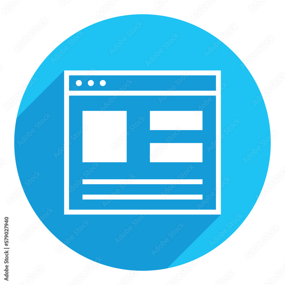 User interface. long shadow design. blue background. User interface. long shadow design. blue background.