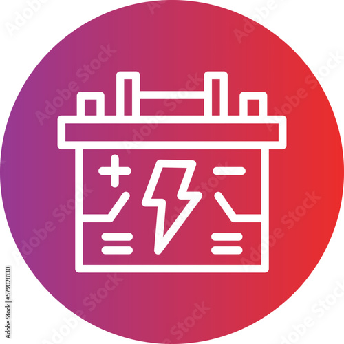 Vector Design Accumulator Icon Style