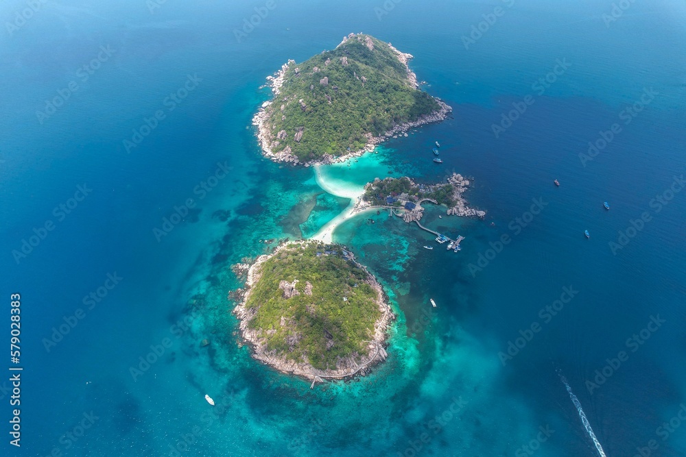 aerial view of Nangyuan. Thailand Island