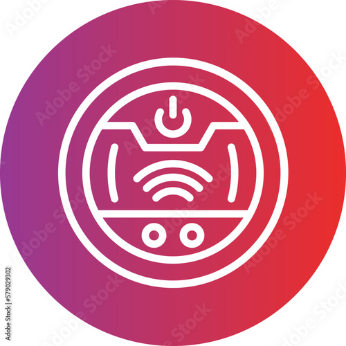 Vector Design Robot Vaccum Icon Style
