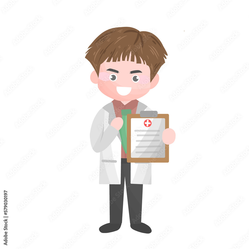 Doctor character illustration