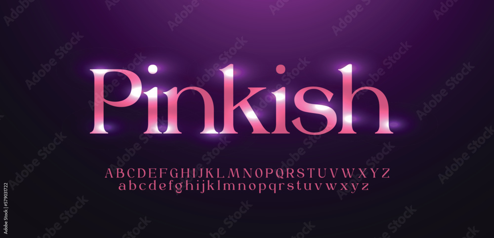 Pinkish font alphabet letters outline linear contour typography techno digital characters. Pinkish font alphabet letters outline linear contour typography techno digital characters.