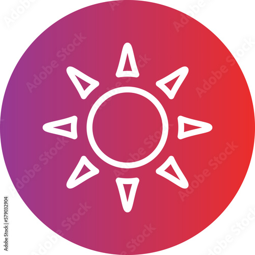 Vector Design Sun Icon Style