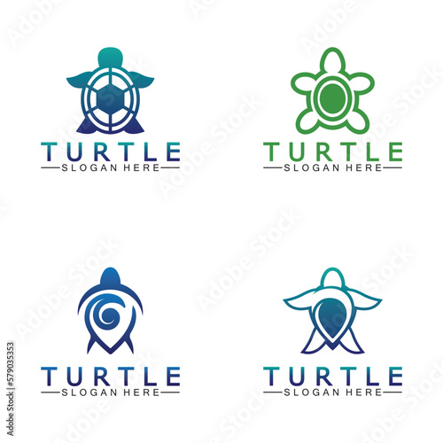 Turtle icon, Sea turtle vector illustration, Logo for buttons, websites, mobile apps and other design needs