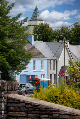 ireland, sneem ring of Kerry, westcoast, colorful houses,  photo