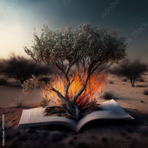 "The Miracle of the Flaming Bush: Moses' Encounter with the Almighty