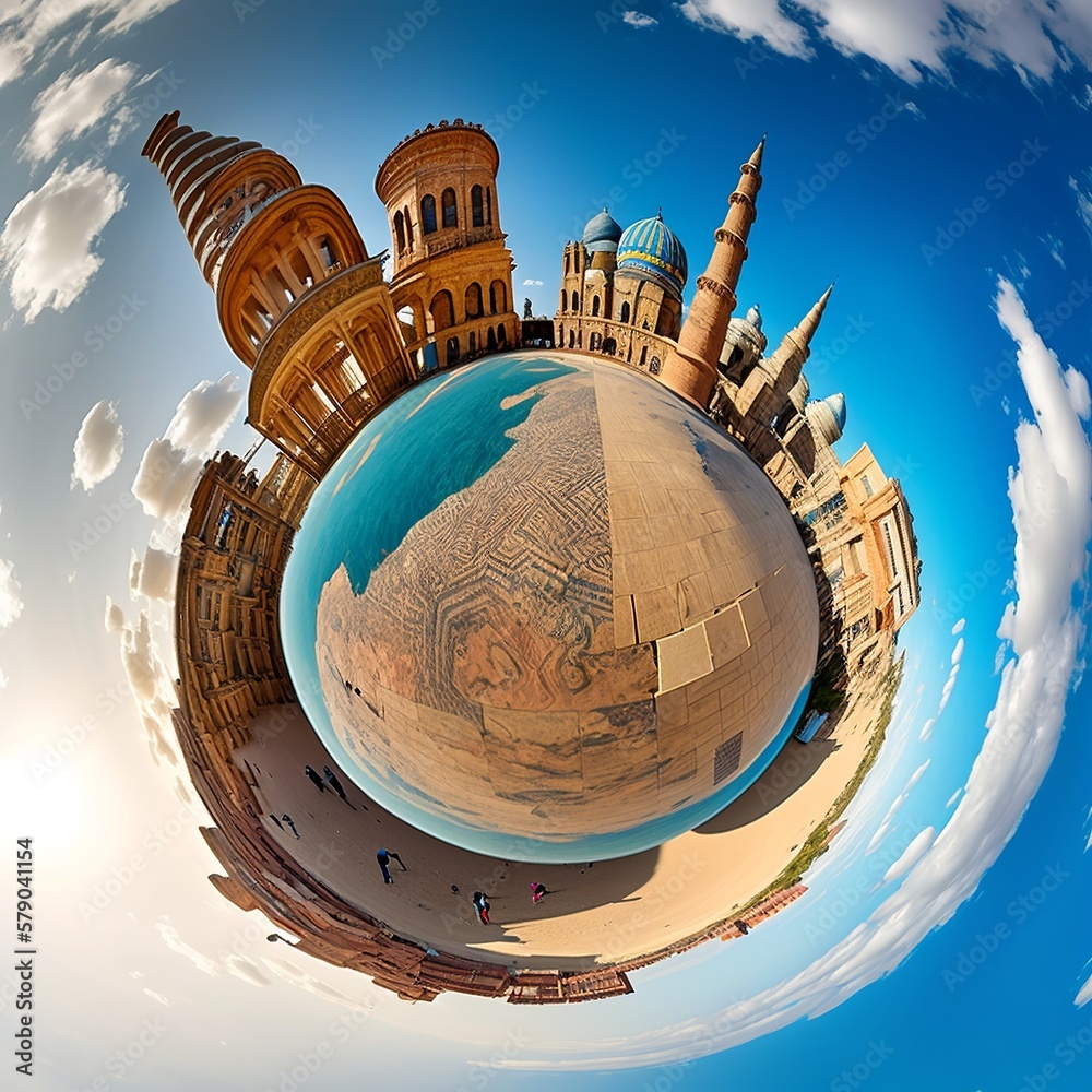 world places of interest panorama eurovision song contest top view