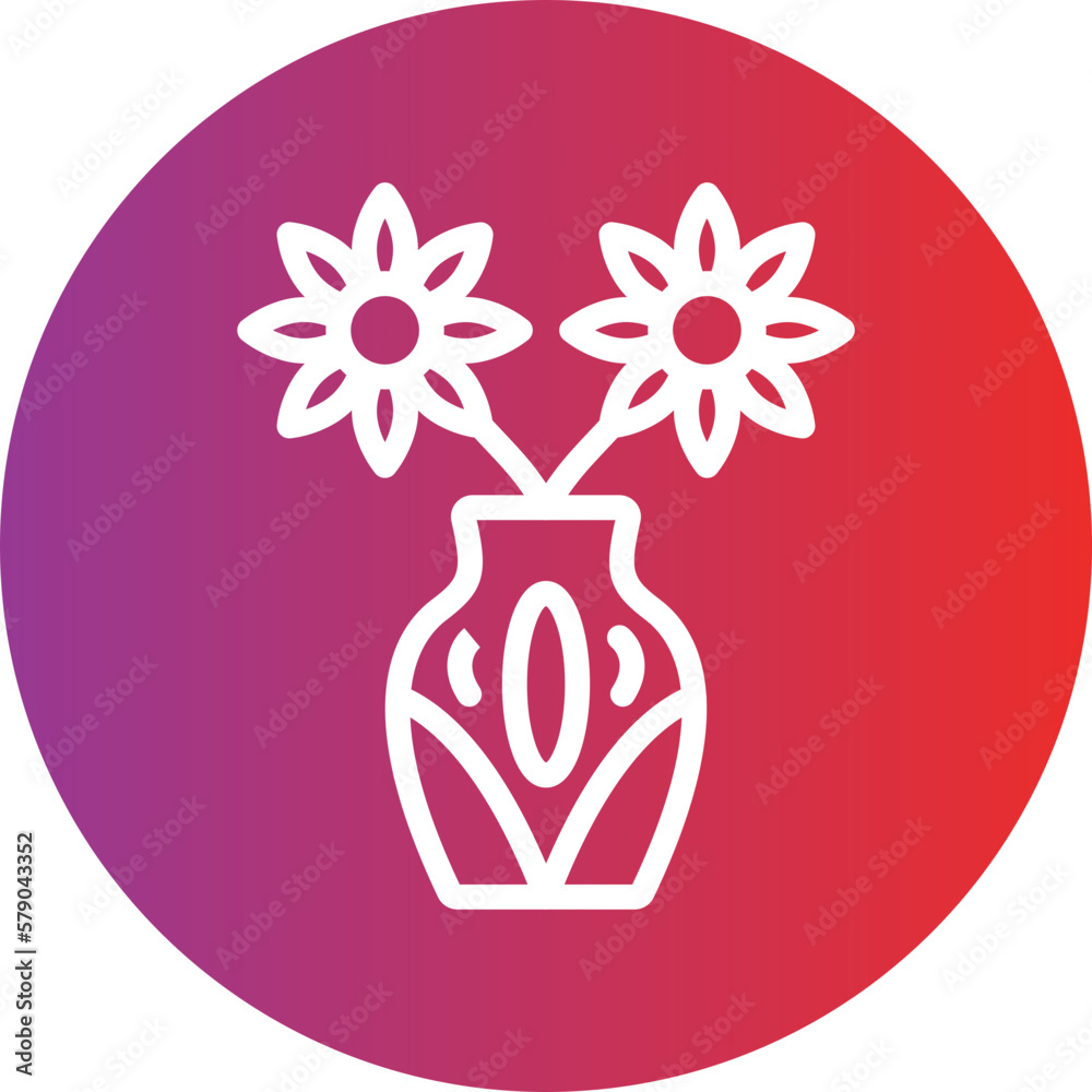 Vector Design Vase Icon Style