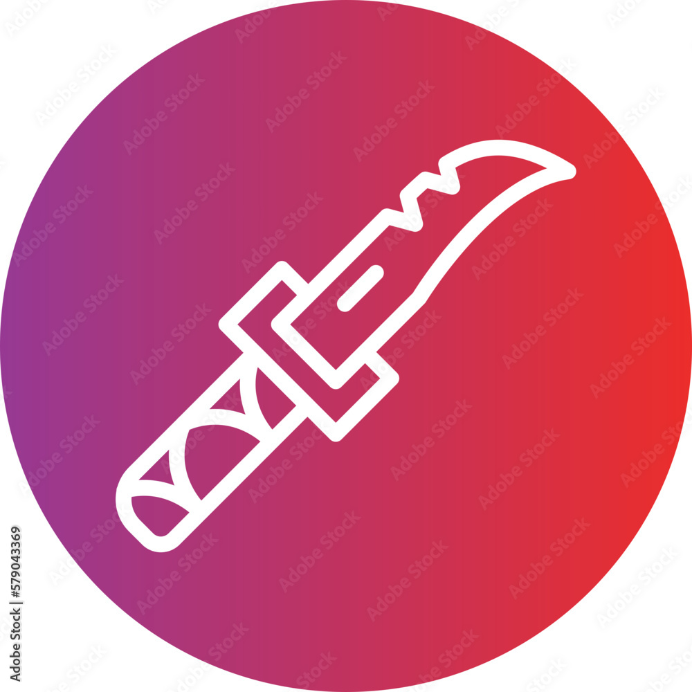 Vector Design Wild Knife Icon Style Vector Design Wild Knife Icon Style