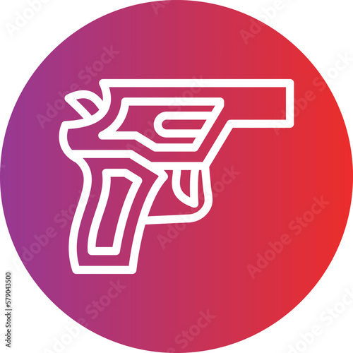Vector Design Revolver Icon Style