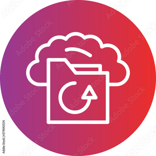 Vector Design Backup Icon Style photo