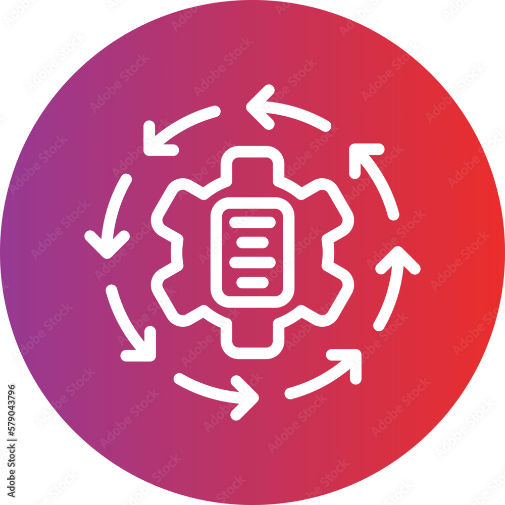 Vector Design Iteration Icon Style Vector Design Iteration Icon Style