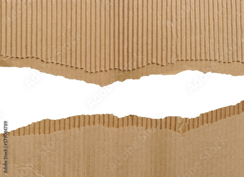 cardboard ripped in two pieces