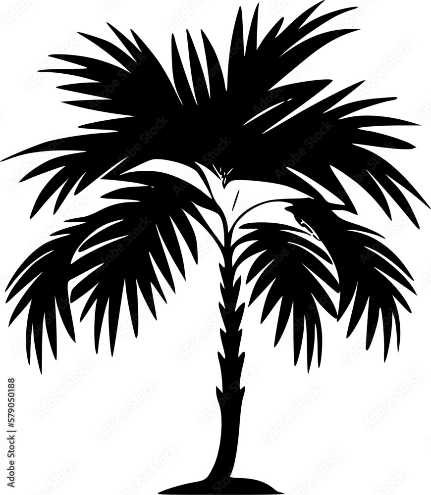 Palm | Minimalist and Simple Silhouette - Vector illustration