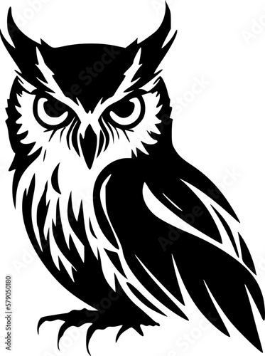 Wallpaper Mural Owl - High Quality Vector Logo - Vector illustration ideal for T-shirt graphic Torontodigital.ca