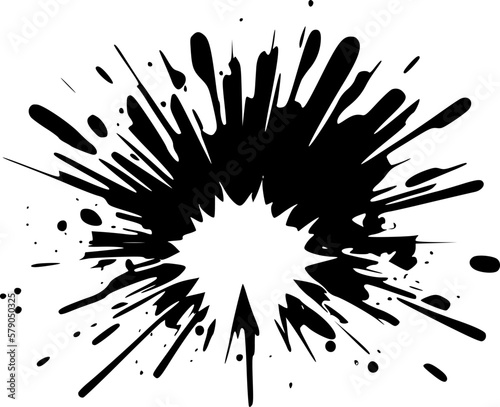 Explosion - Minimalist and Flat Logo - Vector illustration