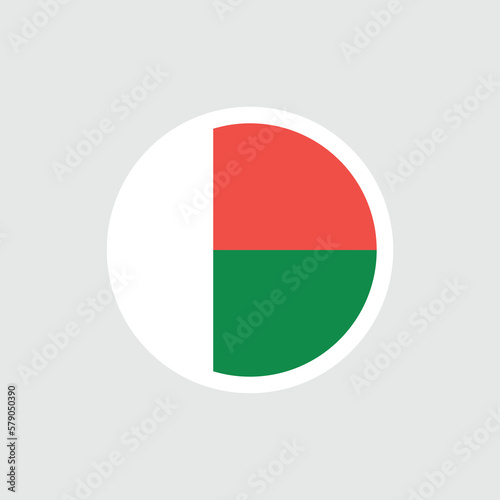 Free Download Flag of Madagascar. The Madagascar flag is white-green-red. State symbol of the Republic of Madagascar. - GFXLoad