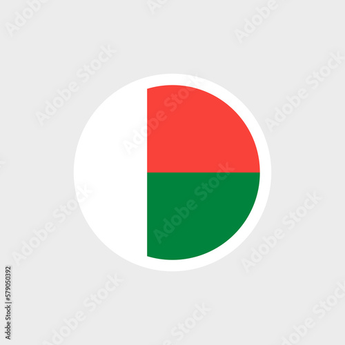 Flag of Madagascar. The Madagascar flag is white-green-red. State symbol of the Republic of Madagascar. Free Download Flag of Madagascar. The Madagascar flag is white-green-red. State symbol of the Republic of Madagascar. - GFXLoad