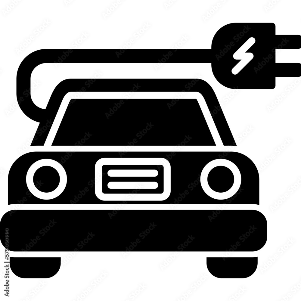 Electric Car Icon Electric Car Icon
