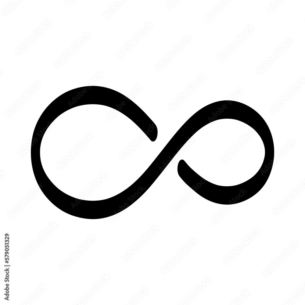 infinity artistic ribbon brush stroke vector illustration infinity artistic ribbon brush stroke vector illustration