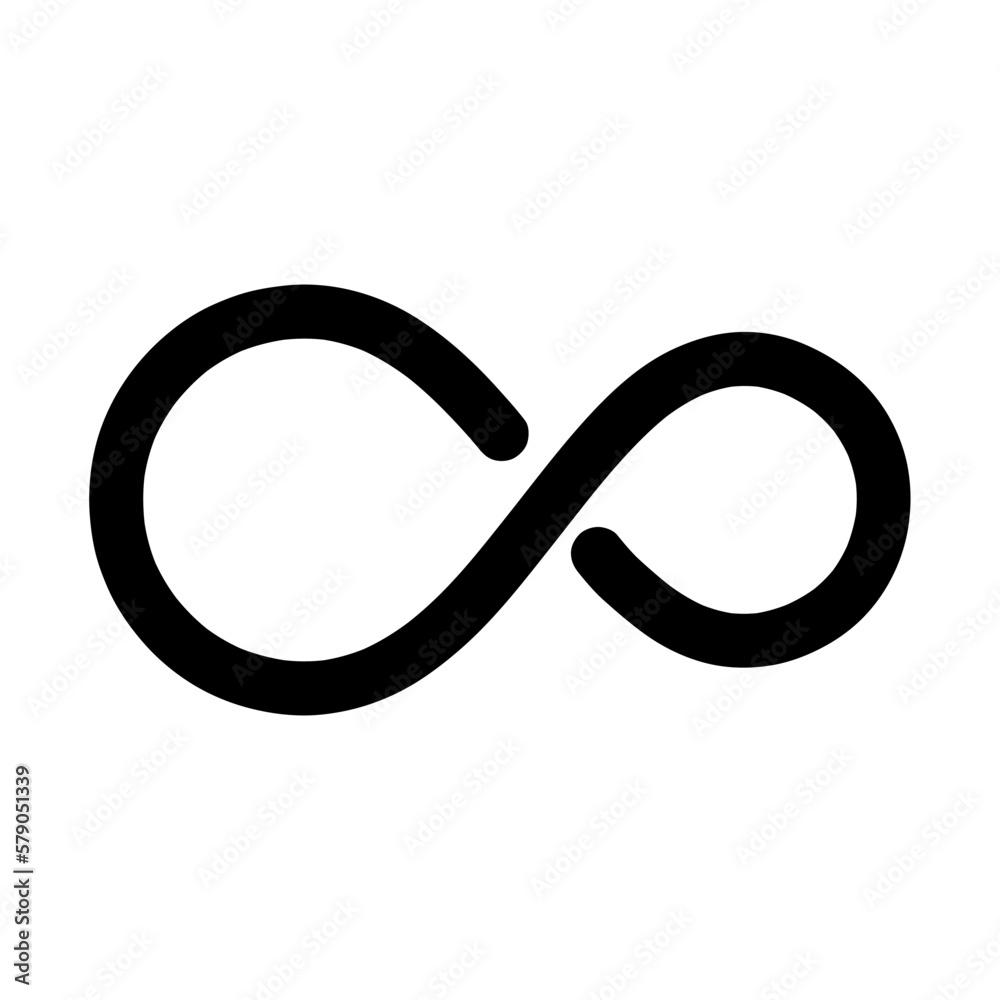 infinity artistic ribbon brush stroke vector illustration infinity artistic ribbon brush stroke vector illustration