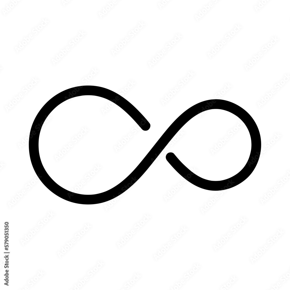 infinity artistic ribbon brush stroke vector illustration infinity artistic ribbon brush stroke vector illustration