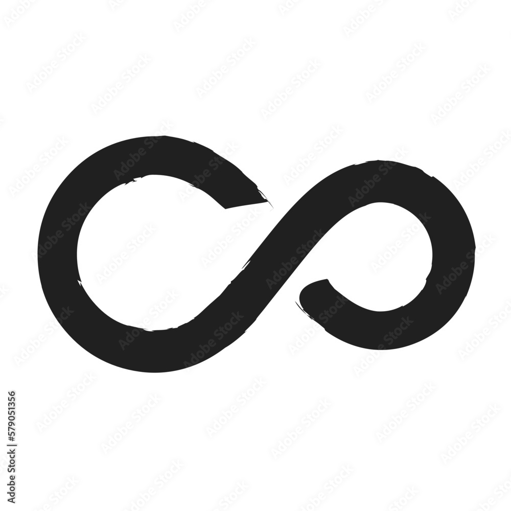 infinity artistic brush stroke vector illustration infinity artistic brush stroke vector illustration