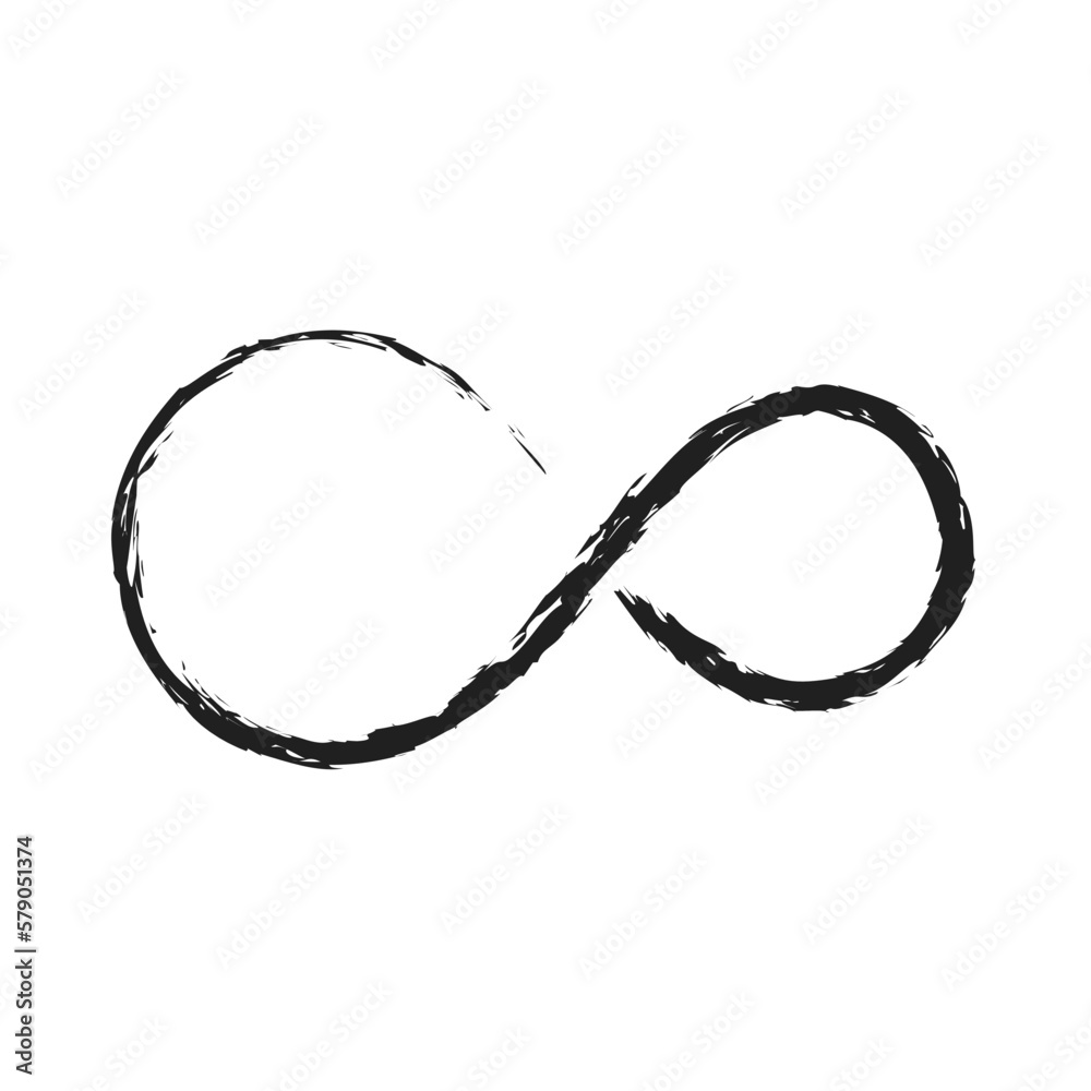 infinity artistic brush stroke vector illustration infinity artistic brush stroke vector illustration