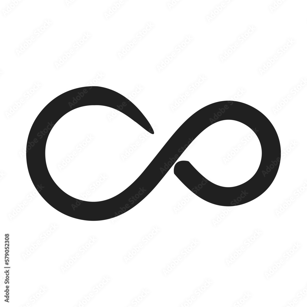infinity artistic brush stroke vector illustration infinity artistic brush stroke vector illustration