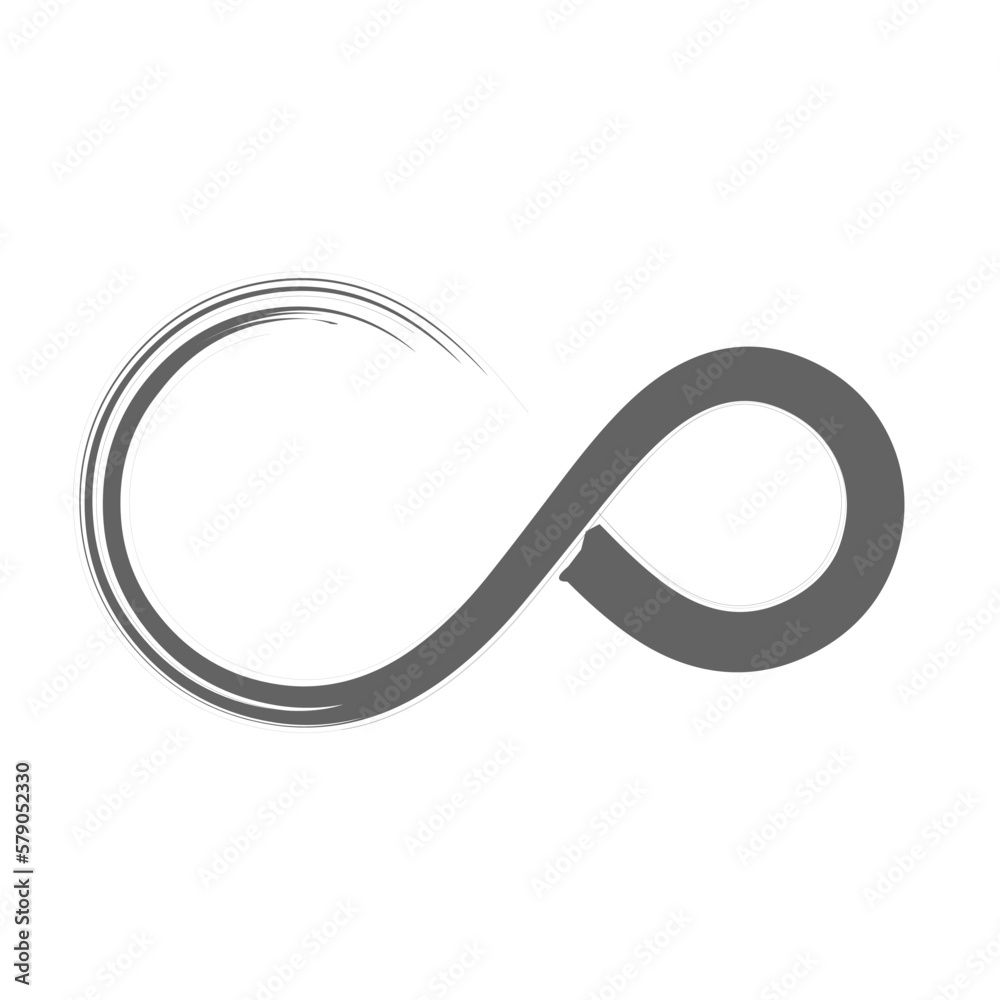 infinity artistic brush stroke vector illustration infinity artistic brush stroke vector illustration