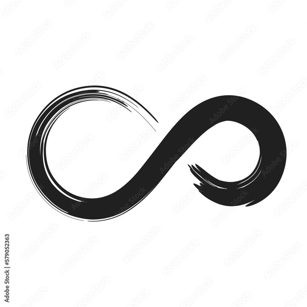 infinity artistic brush stroke vector illustration infinity artistic brush stroke vector illustration