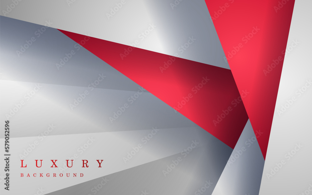 red white background overlap dimension grey vector illustration message board for text and message design modern website