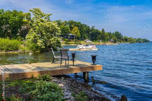 Shore line along Lake Ontario,  near Lasalle Park, Burlington, Ontario, Canada