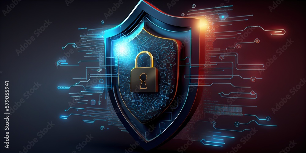 Fotografie The concept of data security protection