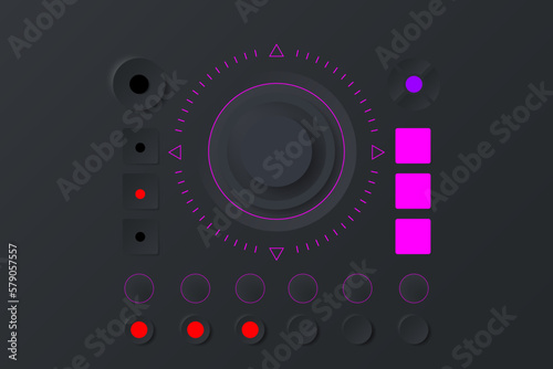 3D Neumorphic Botton For Web Design.