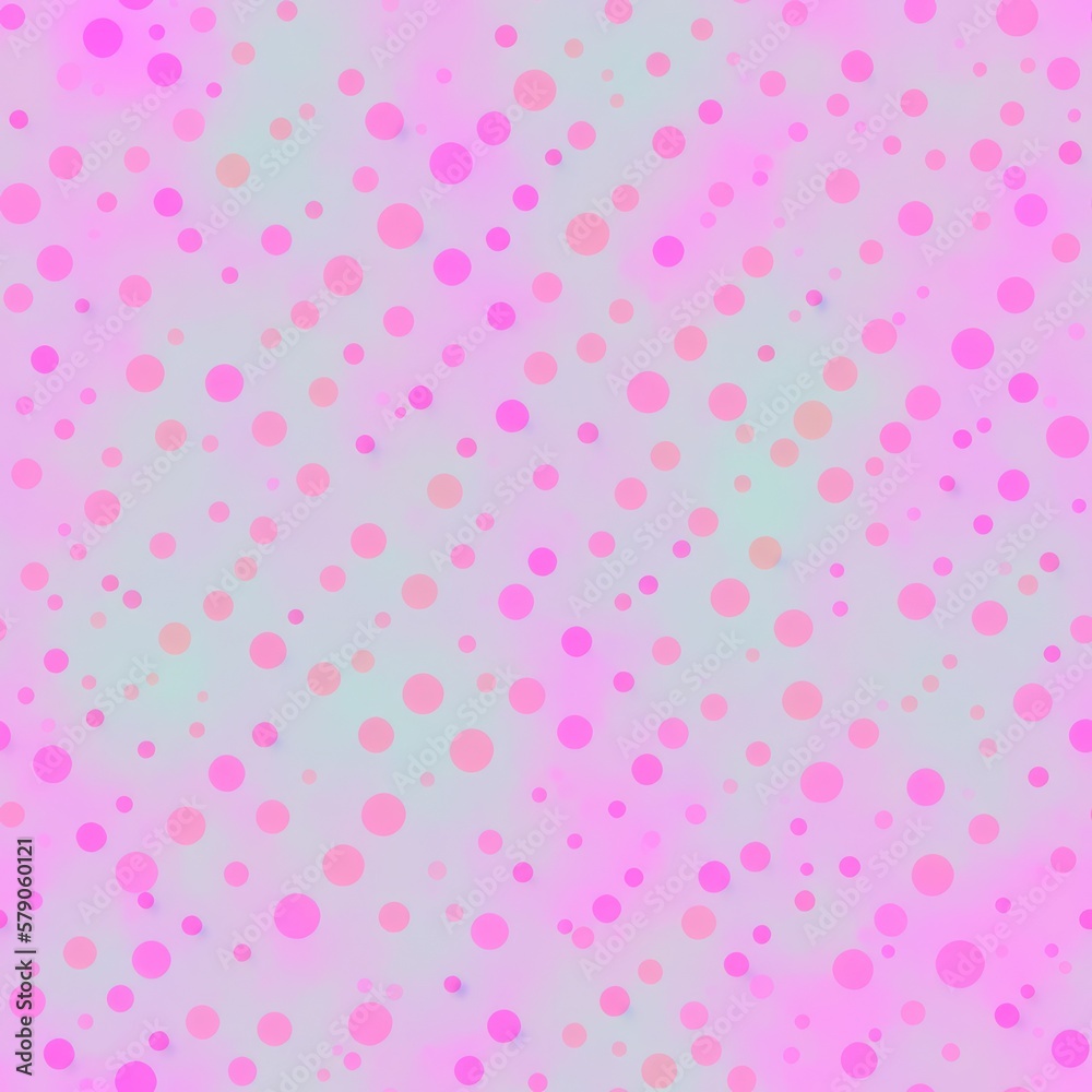 Abstract seamless background with dots, pattern with a pastel color palette, generative ai