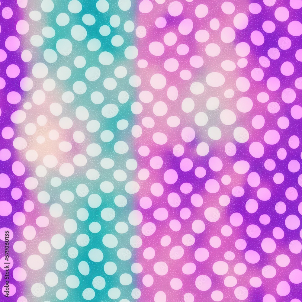 Abstract seamless background with dots, pattern with a pastel color palette, generative ai