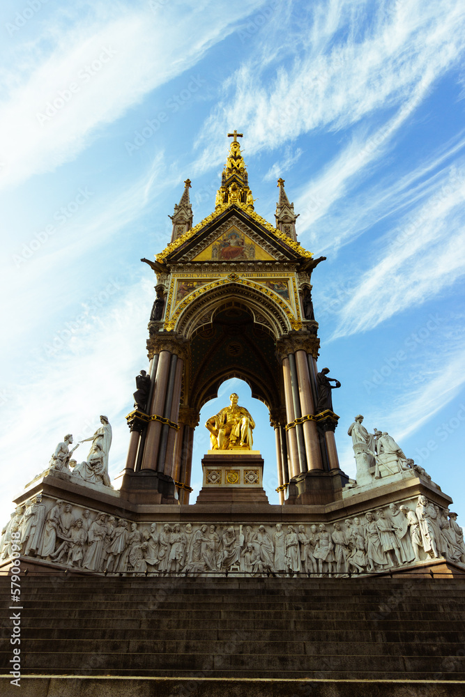 Albert Memorial statue in London England