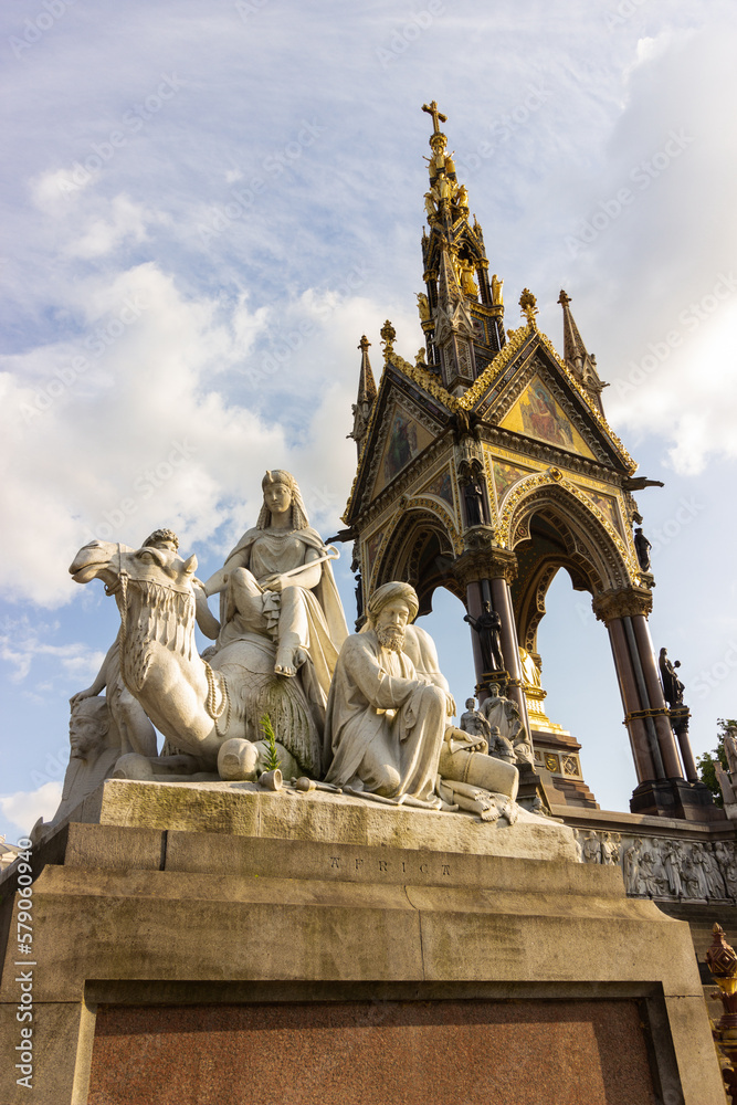 Albert Memorial statue in London England