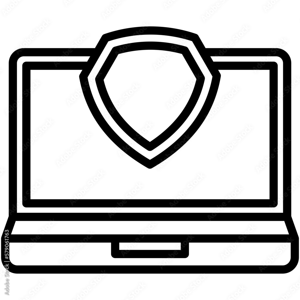 antivirus, security, protection computer and laptop icon antivirus, security, protection computer and laptop icon